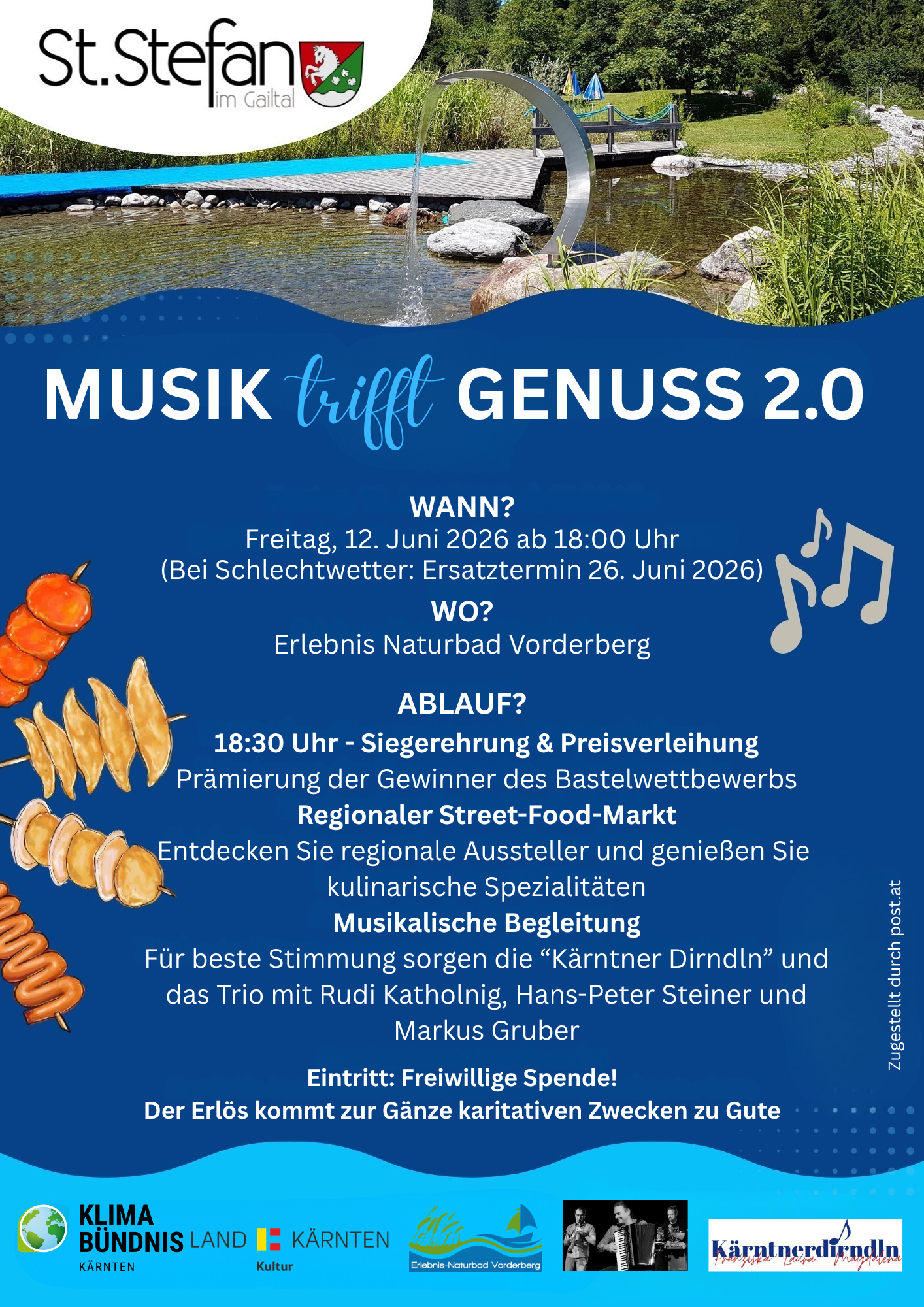 Musik trifft Genuss 2.0 im Erlebnis Naturbad Vorderberg 