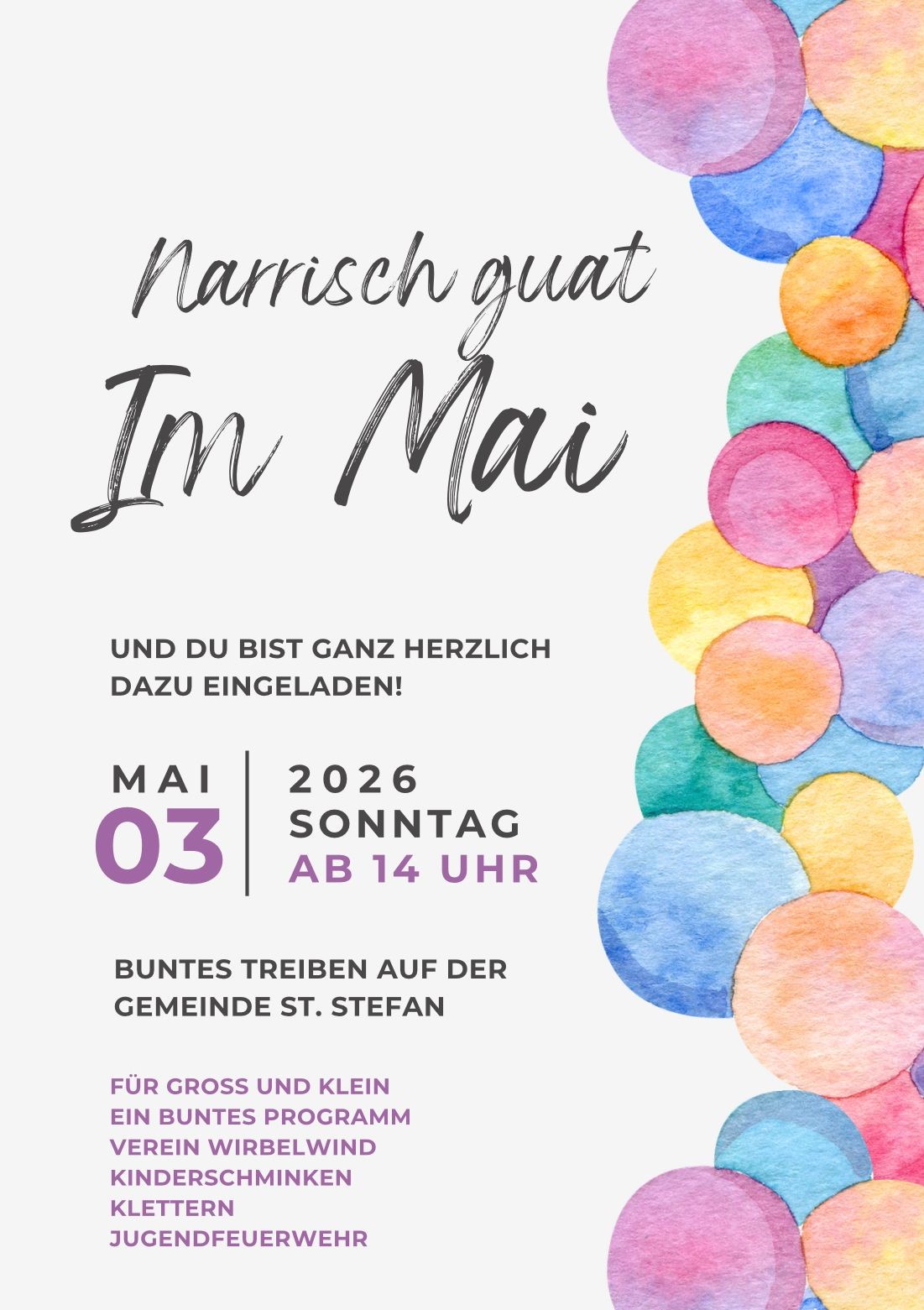 Narrisch guat im Mai 